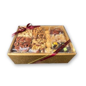 Šventinis rinkinys 840g (auksinė stačiakampė dėžutė)