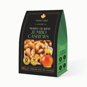 Skrudinti anakardžių riešutai klevų sirupo plutelėje 100g