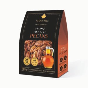 Skrudinti pekano riešutai klevų sirupo plutelėje 100g